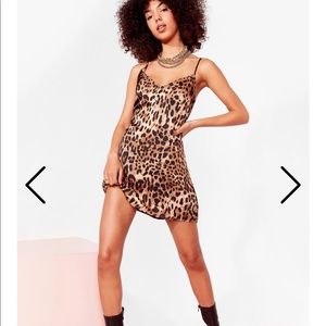 Leopard nasty gal shirt dress